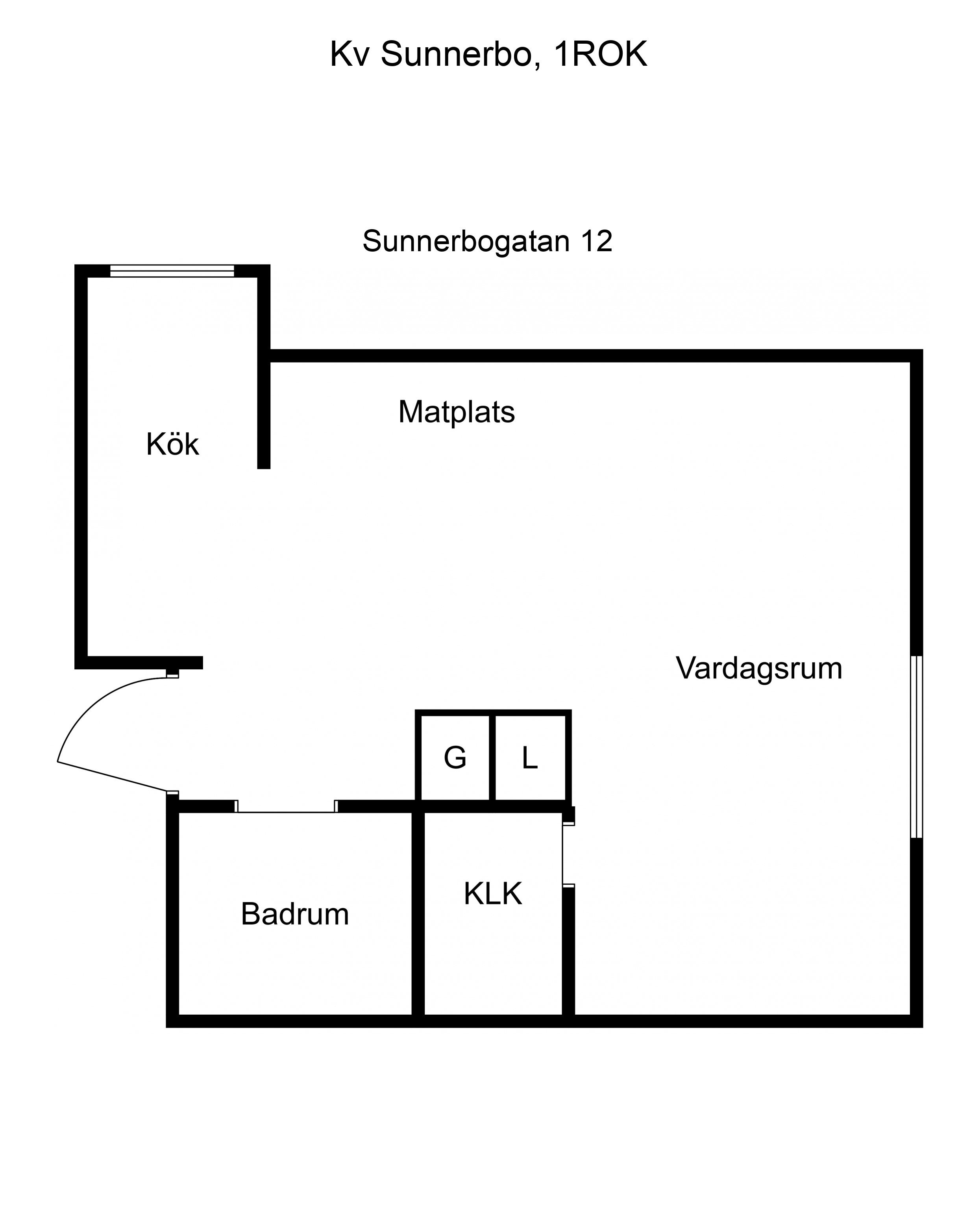 1 rums lägenhet i Älmhult