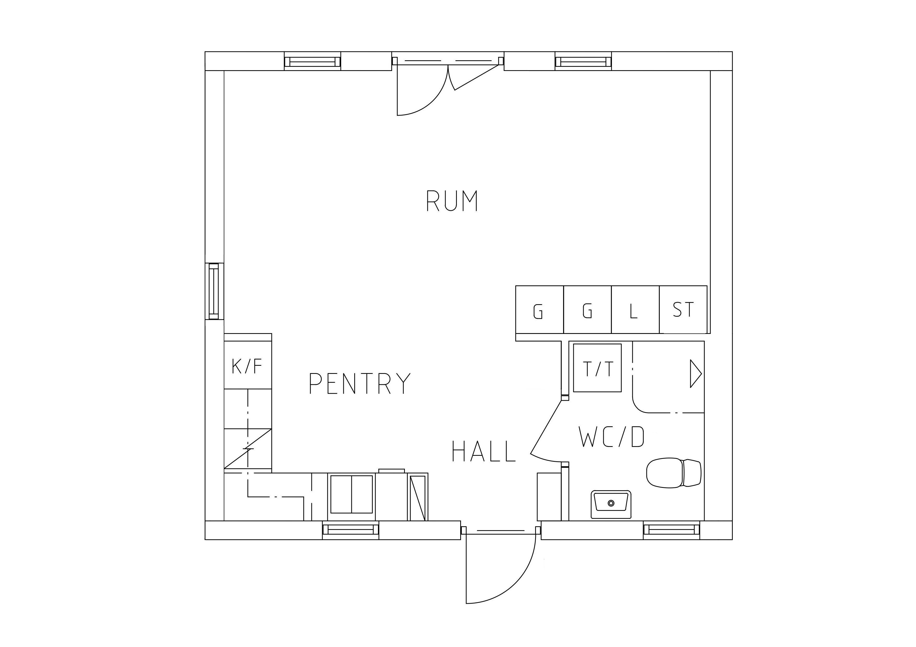1 rums lägenhet i Ljungby