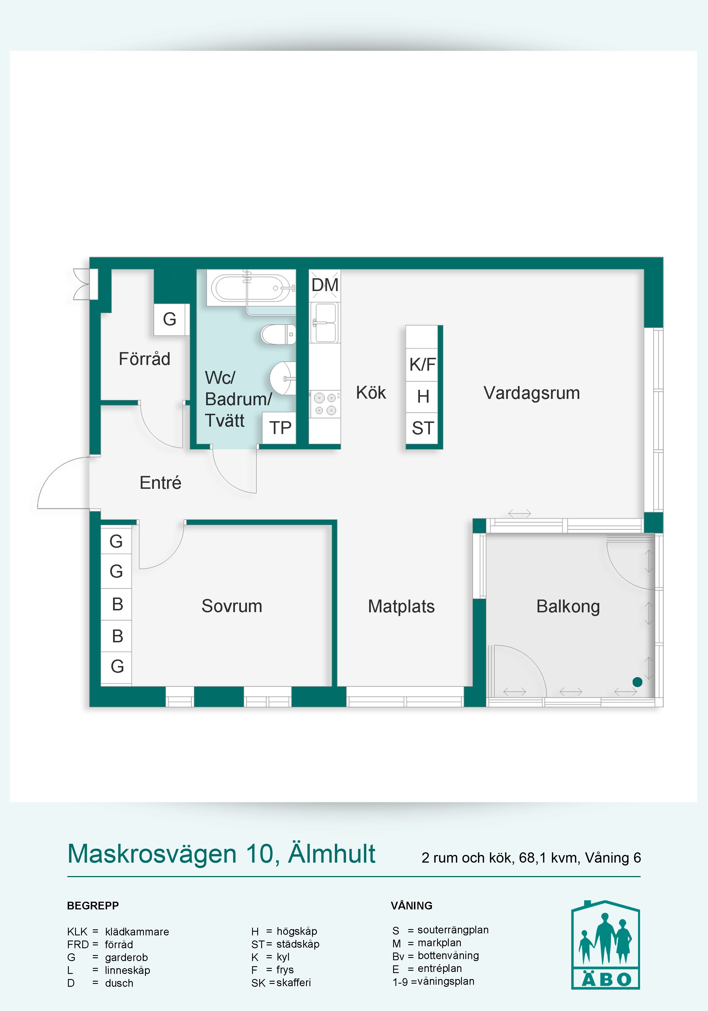 2 rums lägenhet i Älmhult