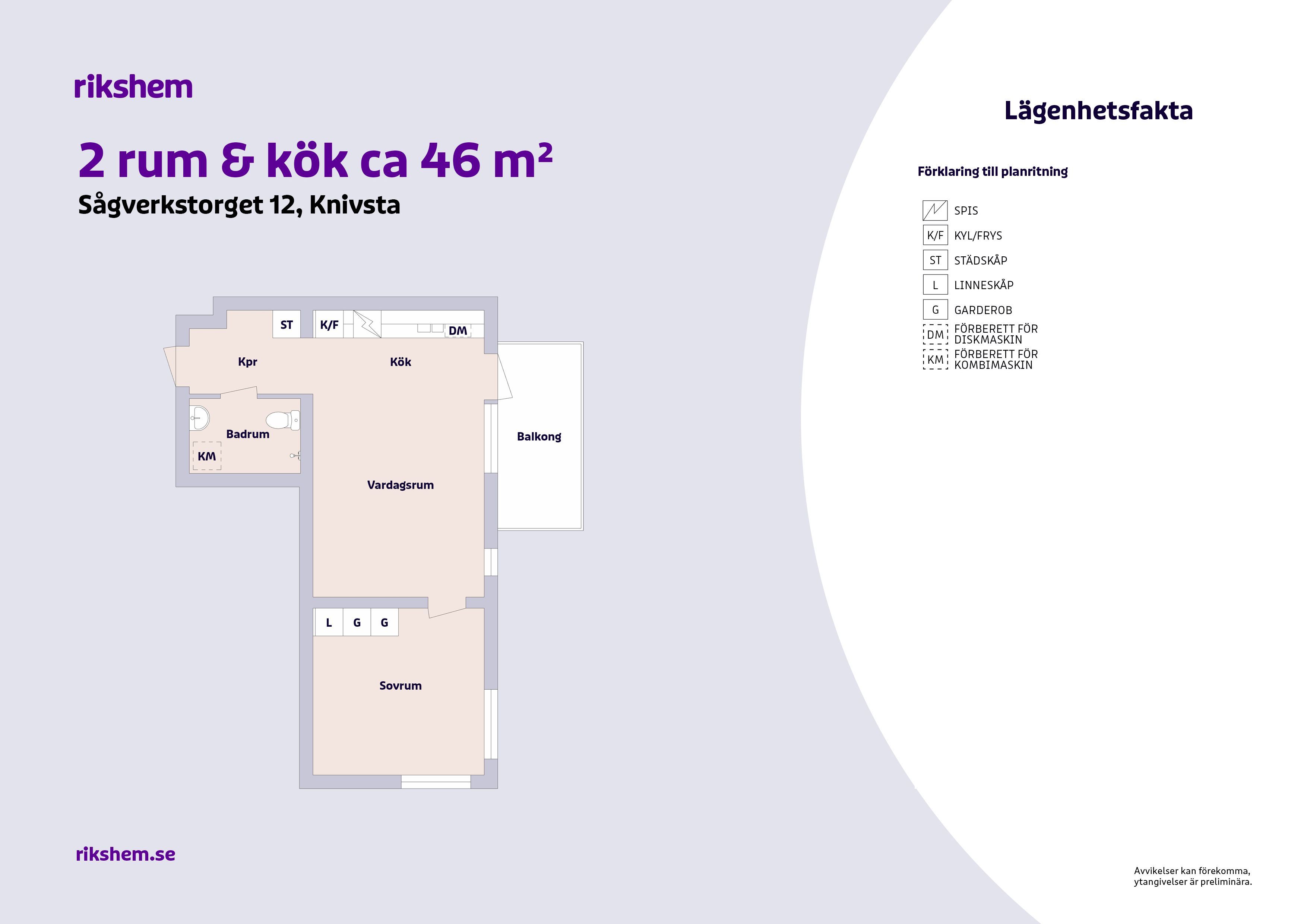 2 rums lägenhet i Uppsala