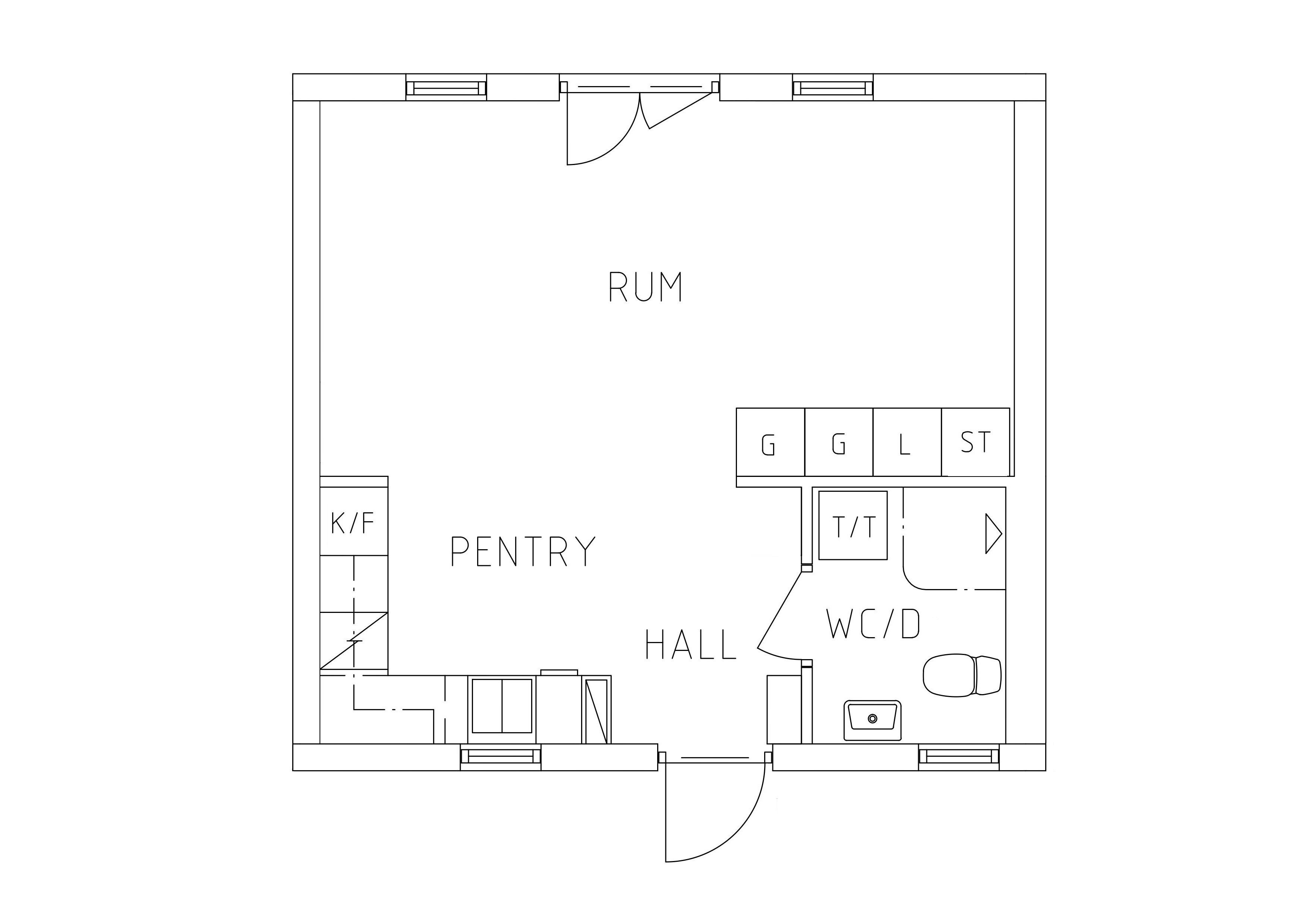 1 rums lägenhet i Ljungby
