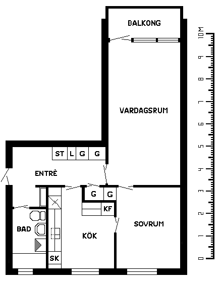 2 rums lägenhet i SÖDRA VI