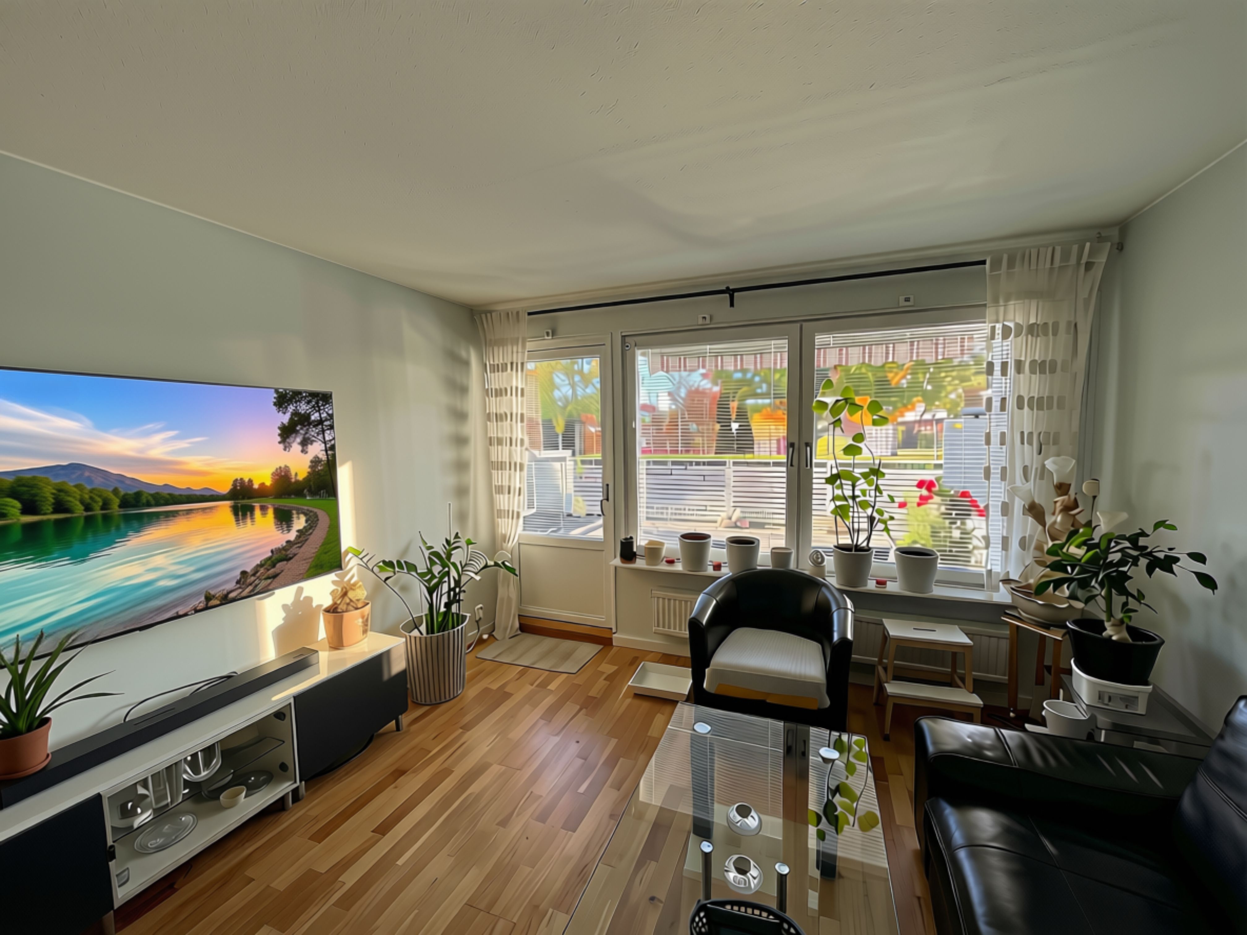 Smakfullt renoverad 3:a med stor altan och kvällssol i Årsta