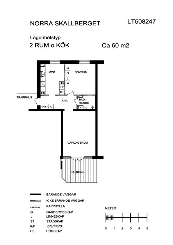 2 rum och kök