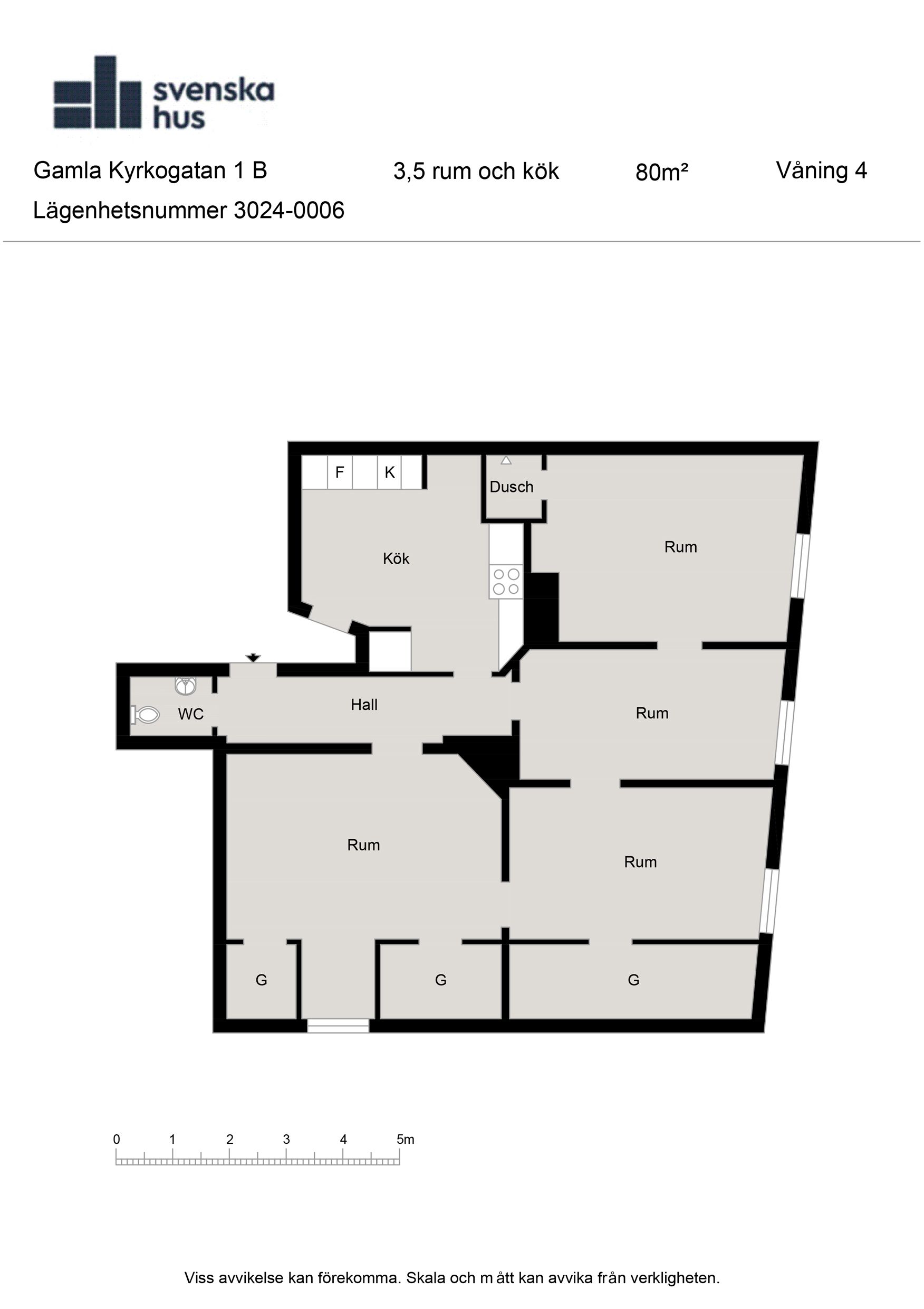3 rums lägenhet i Landskrona Centrum